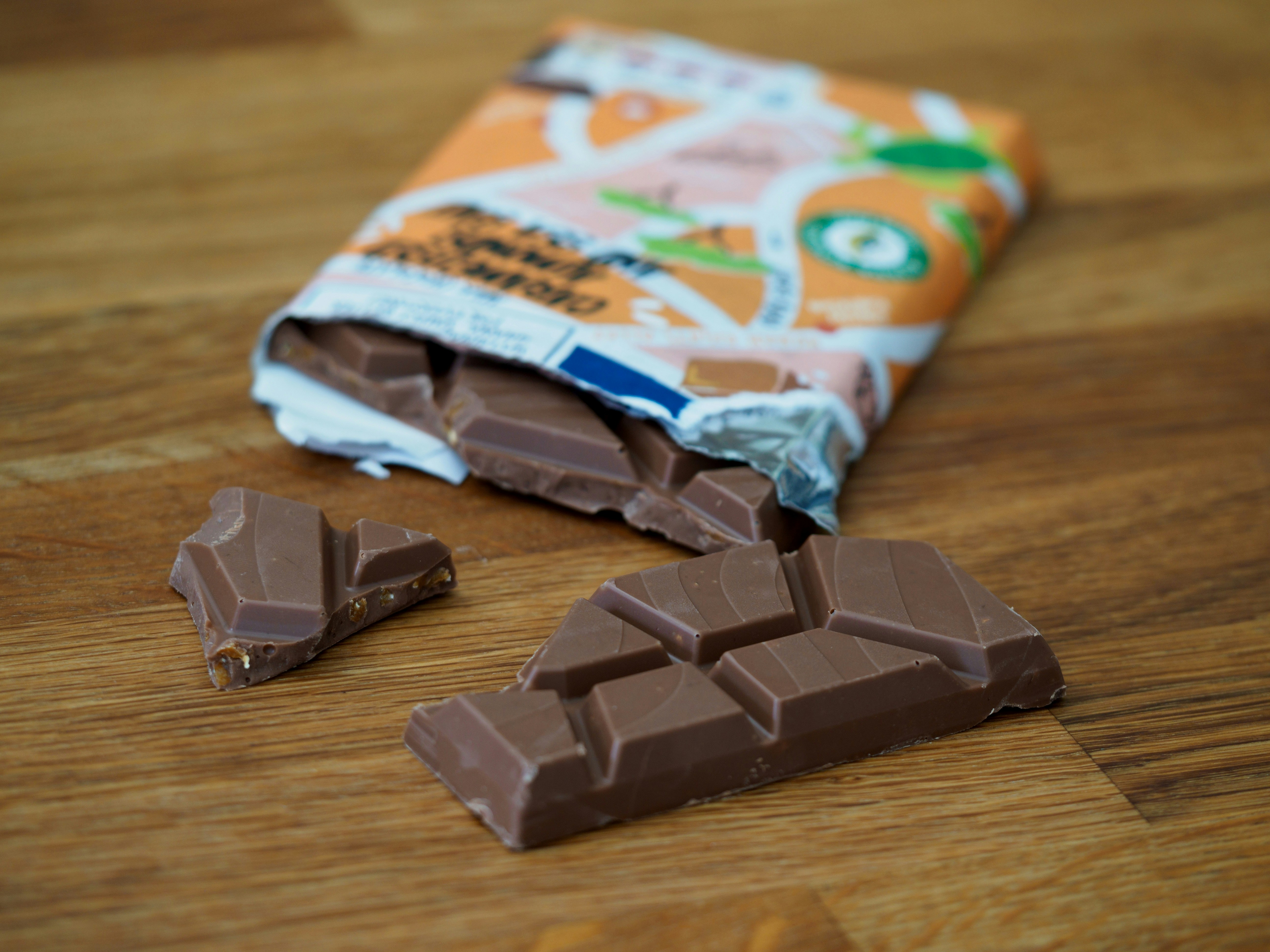 Chocolate in paper packaging