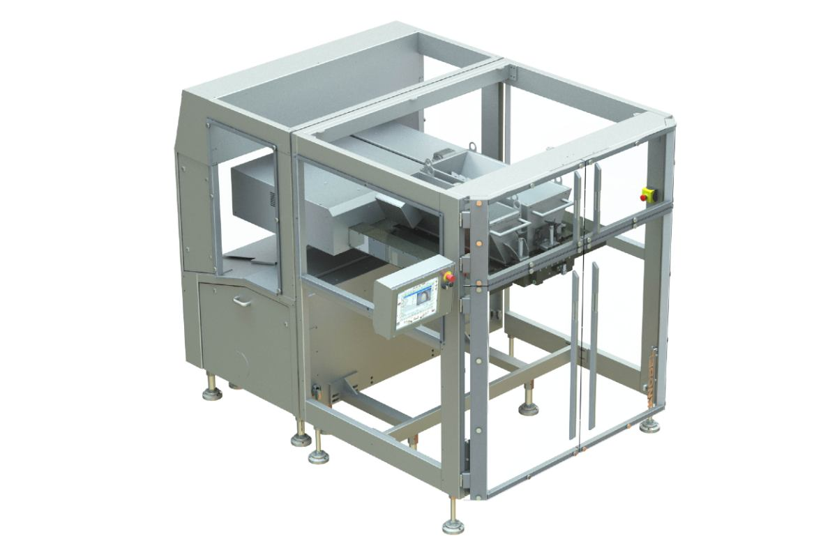 Chocolate depositor machine.