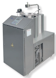 Hybrid chocolate tempering unit designed for precise temperature control and stable crystallisation.