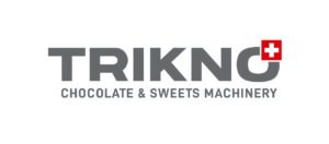 Trikno logo. The logo reads Trikno chocolate and sweets machinery. 