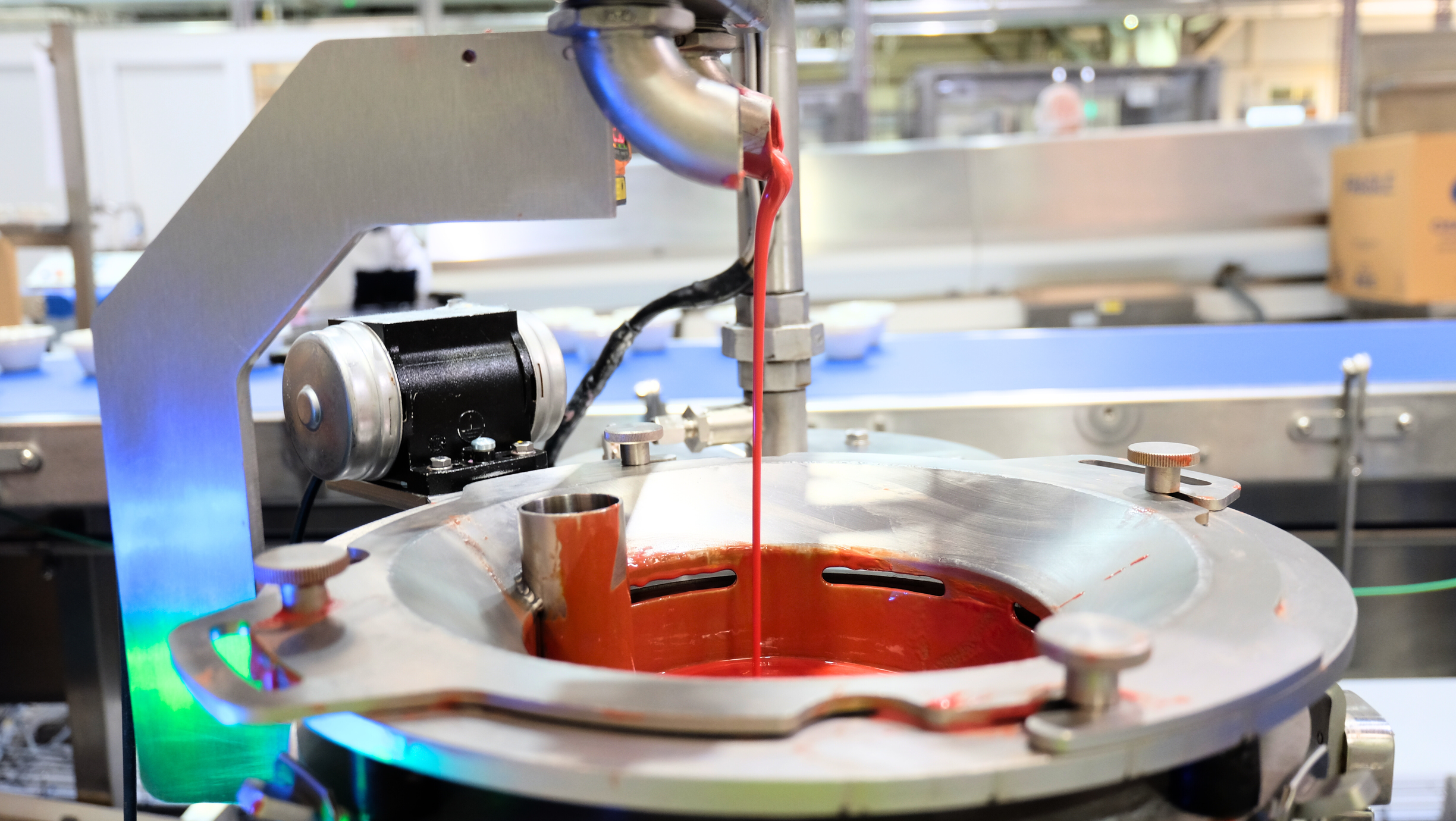 Close up of WOLF Tempering Hybrid Unit in action. 